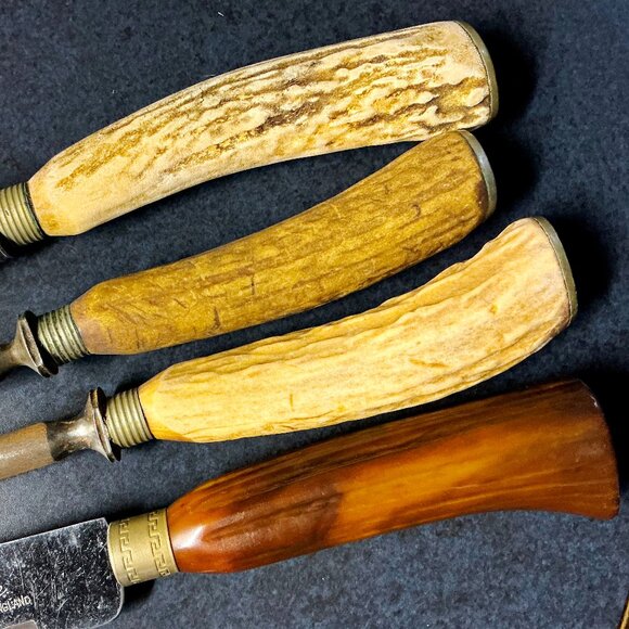 Vintage Sheffield England Knives, Carving Set - Picture 3 of 3